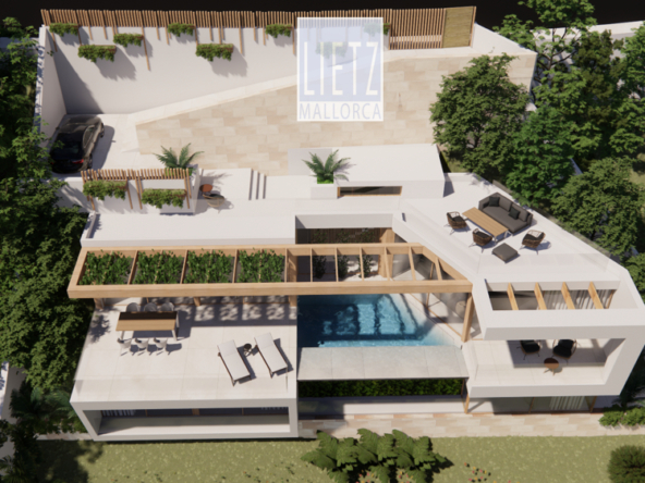 Neubau Villa mit Teilmeerblick in Costa de la Calma